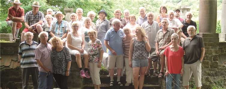 Nach einer tollen Marschleistung kamen die Herz-Lungen-Sportler in den Weinbergen an. privat