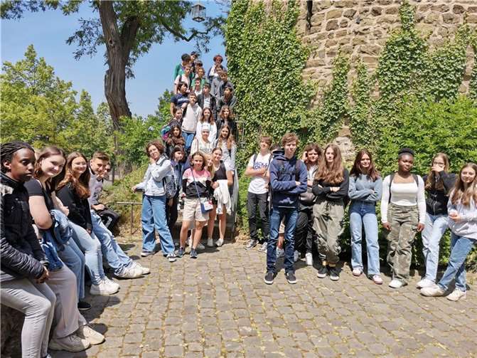 Nach fast drei Jahren Pandemie bedingter Pause waren vom 31. Mai bis 7. Juni 2023 22 Schüler*innen aus Villeneuve-lès-Avignon zu Gast an der Gesamtschule Rheinbach. Foto: privat