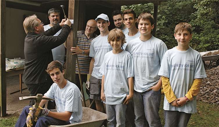 Nach getaner Arbeit gab es auch eine kleine Stärkung.