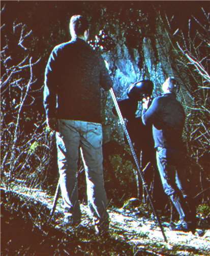 Nachts sind die Fotokünstler permanent unterwegs.