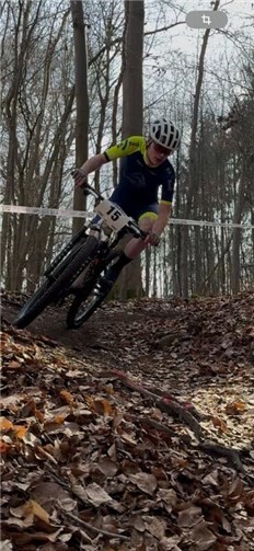 Nachwuchstalent Julian Griebel beeindruckt beim ersten Rennen.