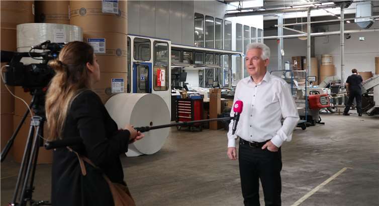 Nadja Ritzert von SAT.1 im Interview mit Peter Krupp.Foto: HE