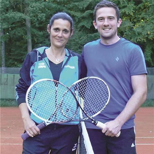Natanja Neitzert und Andre Seliger bei den Clubmeisterschaften. Dietrich Rockenfeller/TC Steimel