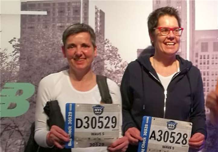 Natscha Brötz und Michaela Lauterberg erfüllten sich einen Traum und liefen den New York Halbmarathon. Foto: privat