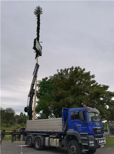 Natürlich gehört der Kirmesbaum auch 2020 zur Kirmes dazu.