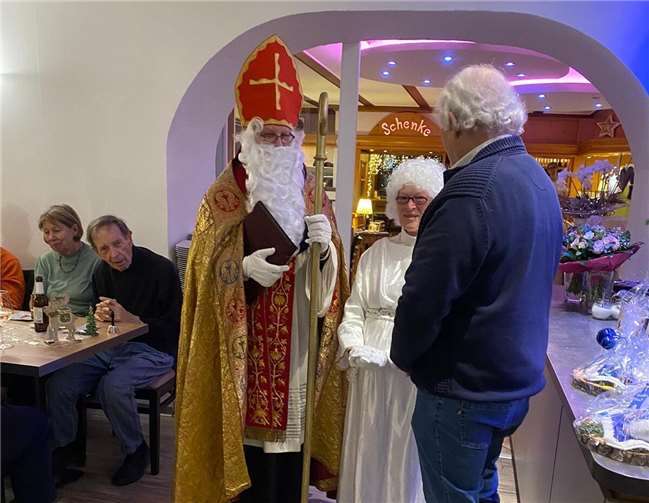 Natürlich kam auch der Nikolaus persönlich vorbei.  Foto: privat