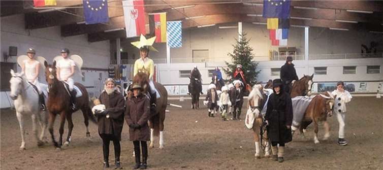 Natürlich können die kleiner Reiter auf den Ponnys ihre ersten Erfahrungen sammeln. privat