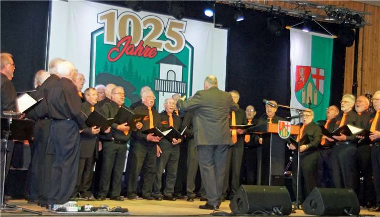 Natürlich präsentiere sich auch der MGV Eintracht als ältester Verein der Ortsgemeinde.