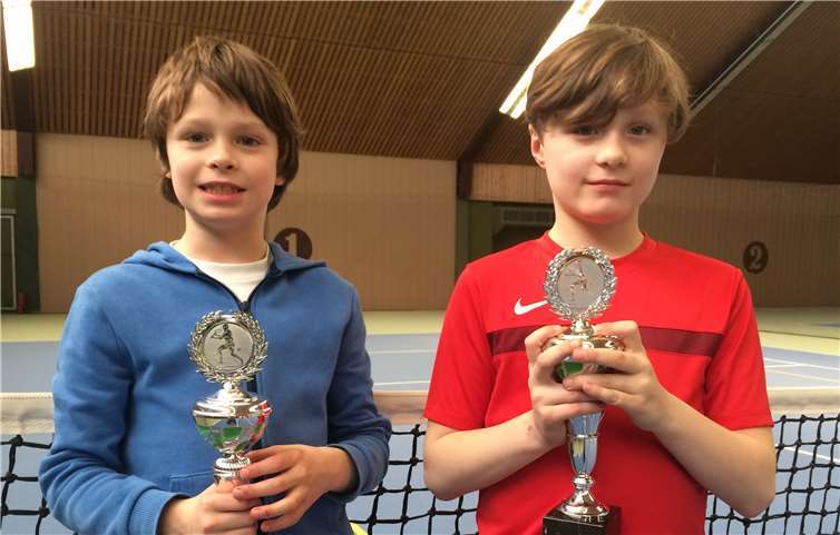 Neal und Rio Faust kämpften sich ins Halbfinale bei den Rheinland-Meisterschaften.privat