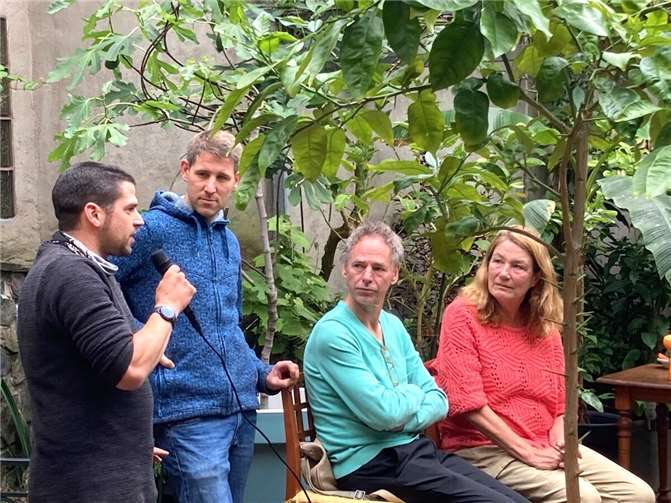 Neben Boomgaarden referierten auch (v.l.) Daniel Wolter und Matthias Probst über Landwirtschaft und Weinbau im Klimawandel.