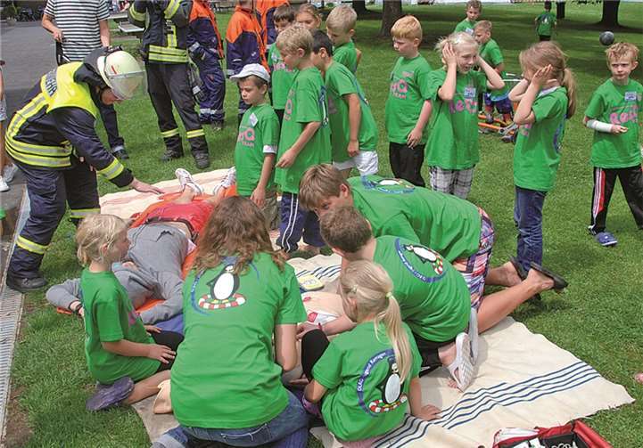 Neben Erstversorgung war auch Händehygiene ein Kernthema derVeranstaltung.