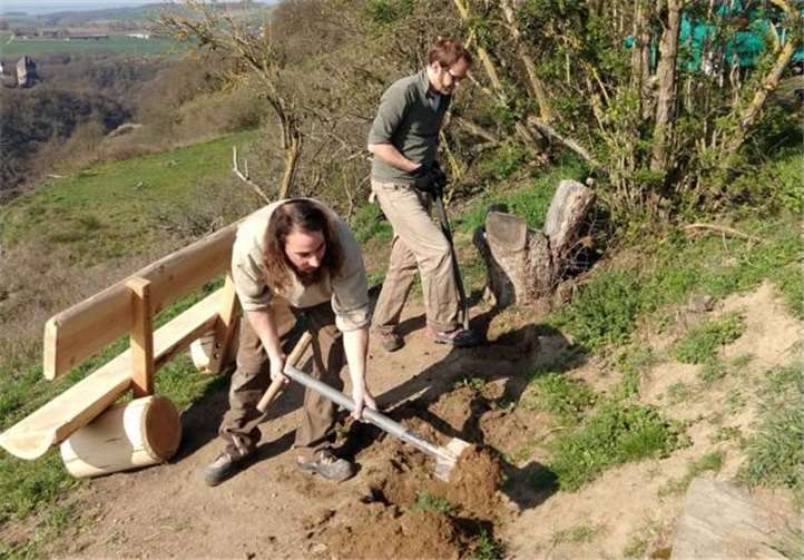 Neben dem Aufsammeln von Müll am Aussichtspunkt Rosenberg wurde der Startplatz für die Saison 2019 vorbereitet.Foto: privat