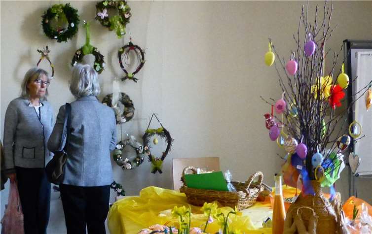 Neben dem Frühstück gab es bei der kfd auch einen Osterbasar. privat