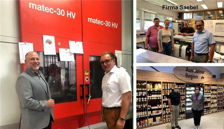 Neben der „1000-Türen-Tour“ besuchte OB Kandidat Thomas Becher auch einige Unternehmen in der Stadt.Foto: Privat