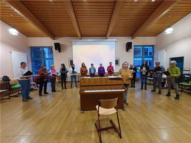 Neben einer Stadtführung in Cochem sowie einer fachlichen Führung in den Conder Weinbergen traf man sich am Spätnachmittag des Samstag zu einer Chorprobe im Schlossbergforum Cochem. Foto: privat