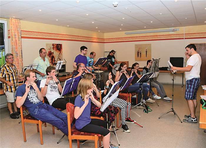 Neben konzentrierter Probenarbeit gab es für die Musiker des Freiweg auch einige Gelegenheiten zum Entspannen. D. Wind