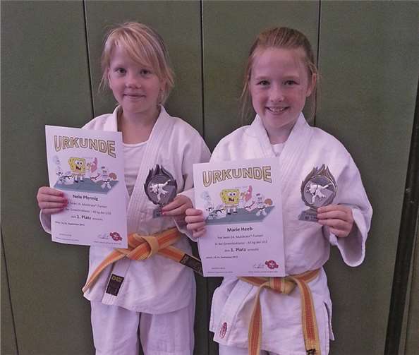 Nele Pfennig und Marie Heeb waren in Jülich sehr erfolgreich. privat