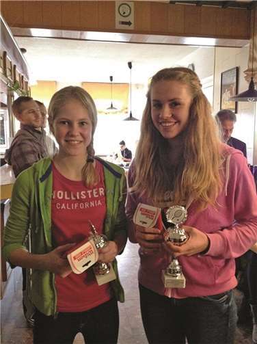 Nele Weber (l.) konnte in Bad Kreuznach bis ins Halbfinale vorstoßen. privat