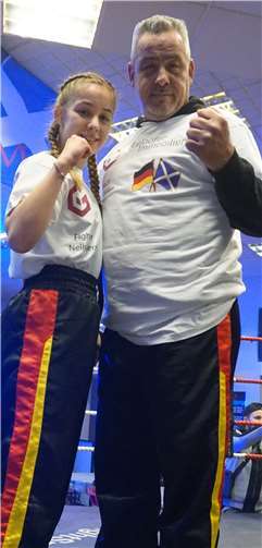 Nelly Kern mit Trainer Willi Zinken.Foto: privat