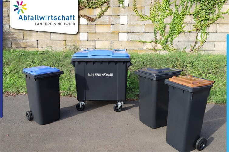 Neue Abfallbehälter im Landkreis Neuwied.