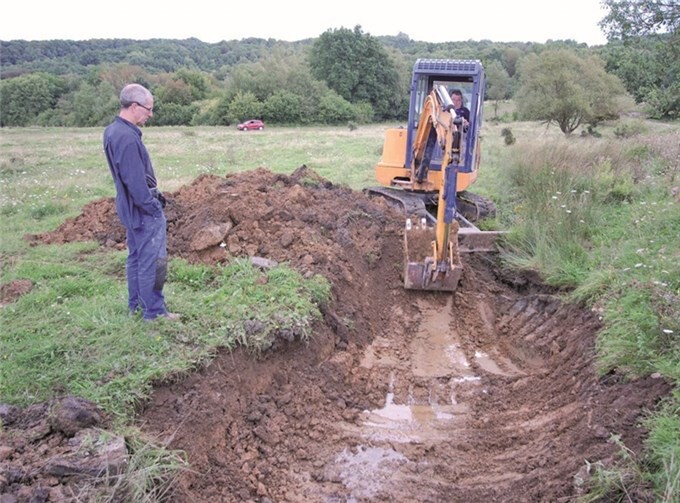 Neue Amphibienlaichgewässer wurden angelegt.