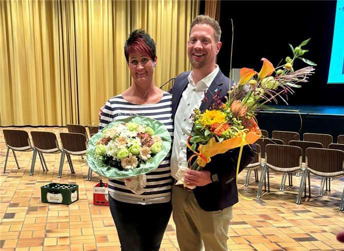 Neue Beigeordnete und neuer Bürgermeister: Jeannette Herrmann und Swen Christian. Foto: Gemeinde Swisttal
