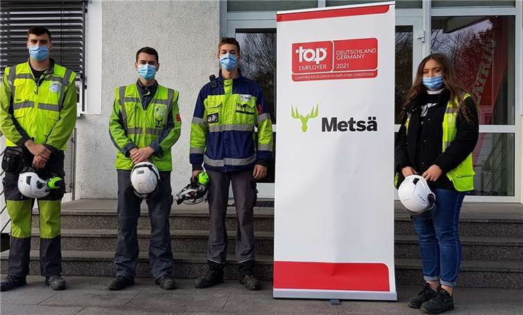 Neue Fachkräfte in Raubach.Quelle:Metsä Tissue