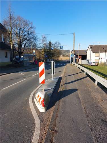 Neue Verkehrsinseln in Ehlingen sollen zur Beruhigung des Verkehrs beitragen.  Foto: privat