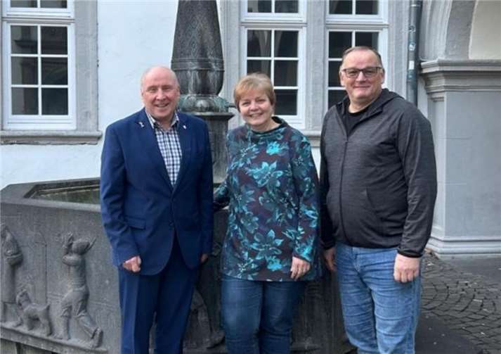 Neue WGS-Stadtratsfraktion: v.li. M. Diehl, A. Plato, D. Kissel. Foto: Astrid Kriebs