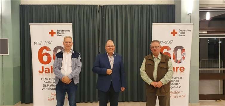 Neuer Geschäftsführender Vorstand Christoph Wagner (li.), 2. Vorsitzender Jörg Backhaus (Mitte), Vorsitzender und Jürgen Schmitz, Vorsitzender.