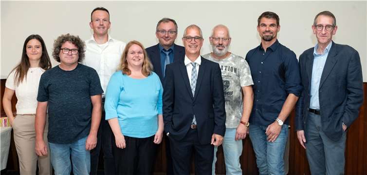 Neuer Ortsbeirat von Kesselheim mit OV Andreas Münzel (Mitte).  Foto: SCH