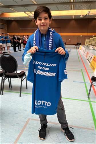 Neuer Rheinlandmeister Einzel U 13: Erik Gebhardt.