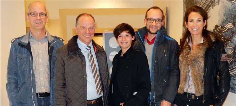 Neuer Vorstand City-Arbeitskreis Schloßstraße e.V. (v.l.n.r): Thomas Ringel, Michael Müller, Sarah Reuther, Stephan Ralf Karl, Eva Keil-Becker . Reuther