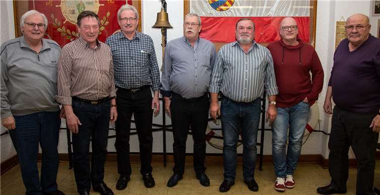 Neuer Vorstand des Geländervereins, Schriftführer Bernd Krause, Beisitzer Werner Kessler und Günter Hindenburg,Erster Vorsitzender Harald Haubrich, Beisitzer Heinz Marcisch, Kassierer Uwe Schilling und Beisitzer Karl-Heinz Schulz. Foto: privat