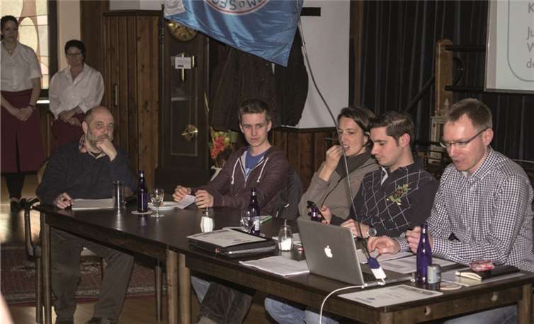 Neuer Vorstand: (v.l.) Heinz-Günter Hamann, Jan Bischoff, Martina Eberle, Christopher Marjan, Christian Grau.privat