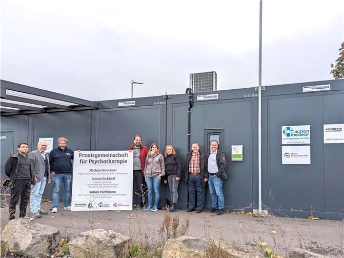 Neues Angebot: In der Containeranlage auf der Kalenborner Höhe werden demnächst drei Psychotherapeuten ihre Praxen eröffnen. Foto: action medeor