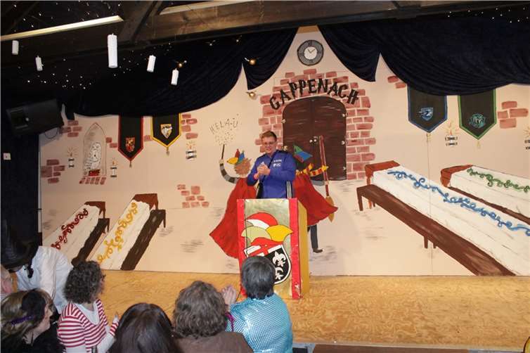 Neuling in der Bütt Maurice Seul.