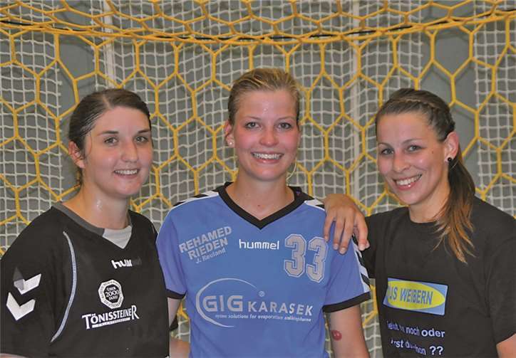 Neuzugänge: von links nach rechts : Ellen Schmitz, Josee Lau und Anne Schlich.