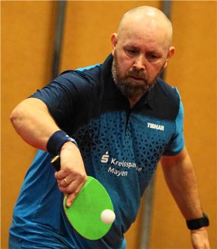 Neuzugang Markus Funk, erfolgreich bei seinen ersten Einsätzen für die Mendiger Eintracht. Foto: M. Schreiber