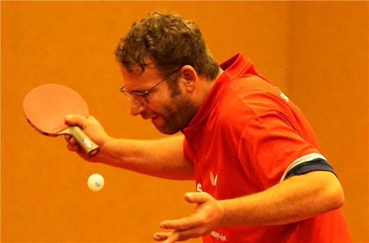 Neuzugang Rüdiger Vollmers holte wichtigen Punkt zum Remis. Foto: M. Schreiber