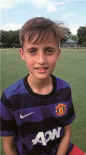 Nicholas Popovic erzielte einen Hattrick.privat