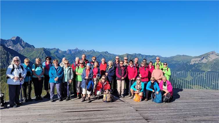 Nicht immer war das Wetter so traumhaft, aber die Aussichten im Kleinwalsertal waren für die Wanderer aus Sinzig immer sehenswert. Foto: privat