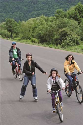 Nicht nur Fahrradfahrer können sich an diesem autofreien Tag erfreuen.