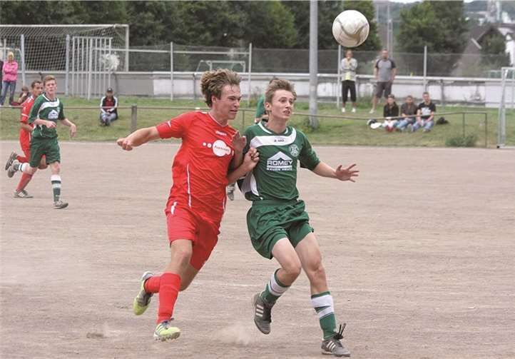 Nicht so gut wie in den vergangenen Spielen kam die Offensivabteilung - hier im Bild Jan Rottländer - gegen den FC Plaidt II zur Geltung.  Privat