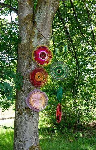 Nicht wenig Kunst fand sich am Wegesrand.