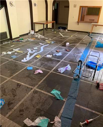 Nicht zum ersten Mal ist das Jugendheim St. Winfrid von Vandalismus betroffen. Fotos: privat