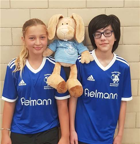 Nico Meuter und Larissa Leone spielten gegen die Sportfreunde aus Witterschlick. Privat