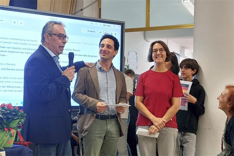 Nicola Sorbo, Antonio Siragusa und Daniela Dalin (v. l.) bei der eindrücklichen Schulveranstaltung.