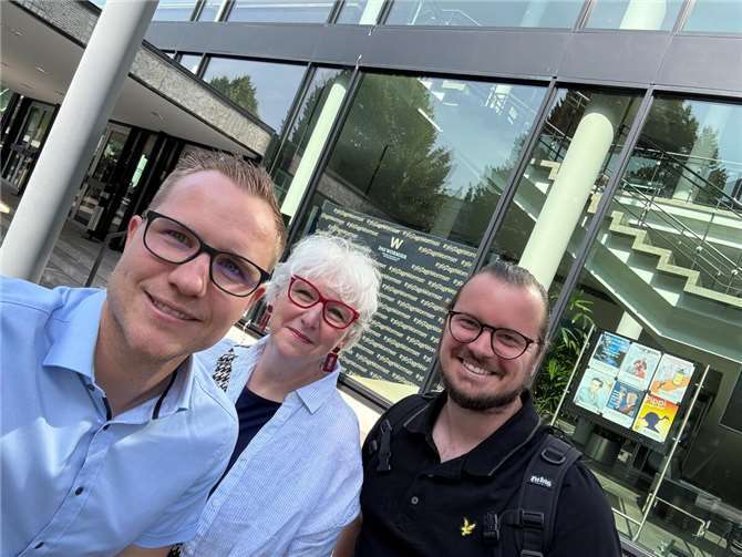Wahlkampfvorbereitungen für 2026 laufen an Nicolas Cordes, Manuela Berck und Thomas Meyer. Foto: Nicolas Cordes