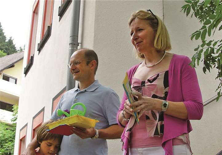 Nicole Galler und Stefan Lorscheter bei Ihrer Verabschiedung.